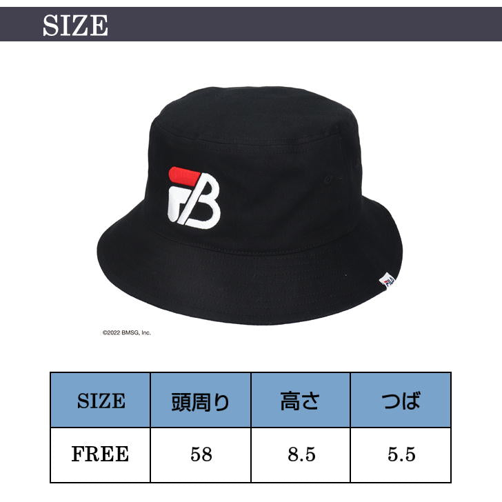【レターパック配送】FILAxBE:FIRST FILA フィラ バケハ 帽子 ビーファースト ビーファ BESTY メンズ レディース ノベルティ付き 正規品 正規取扱店
