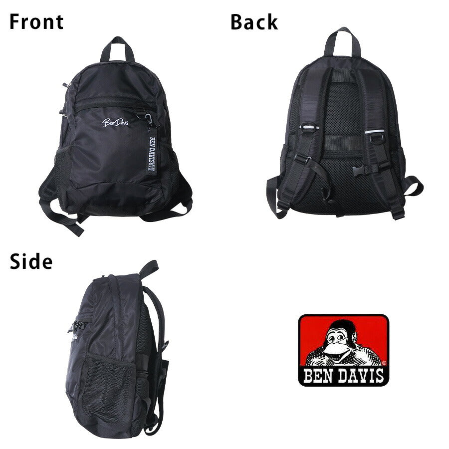 【BEN DAVIS】リュック 大容量 bdw8414 SMALL DAYPACK 12L リュックサック かばん バッグ 通学 部活 中高生 ユニセックス ギフト プレゼント ブラック