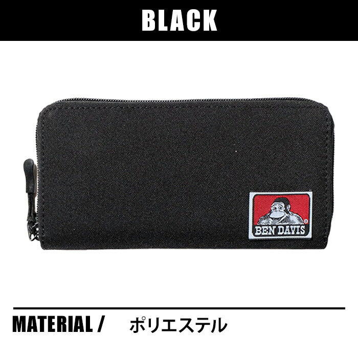 BEN DAVIS ベンデイビス 長財布 bdw9194 財布 レディース メンズ フェス 大容量 小銭入れ ウォレット 人気 可愛い シンプル 実用的 プレゼント 送料無料 ブラック 使いやすい ギフト プレゼント 記念日 お祝い 学生 通学 ブランド ストリート