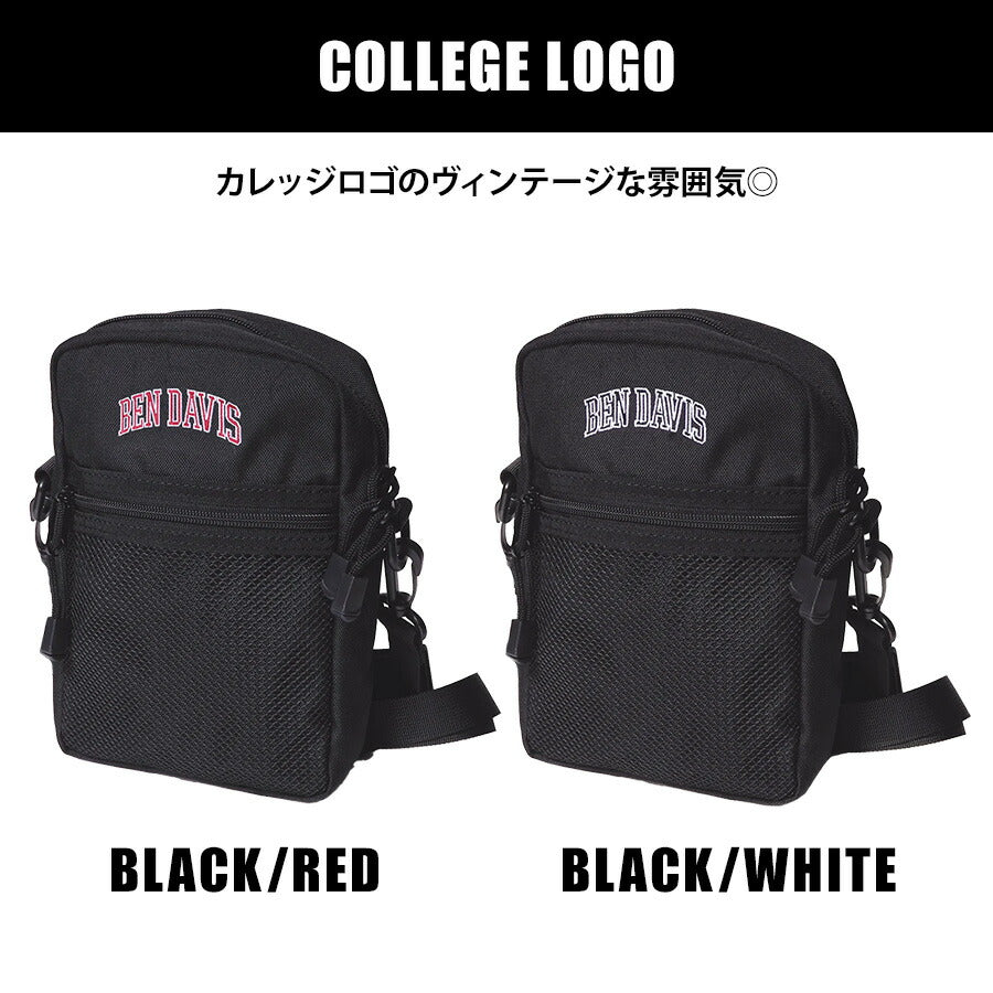 【BEN DAVIS】ショルダー レディース メンズ 斜めがけ 大人 学生 子ども 小さめ コンパクト ブランド