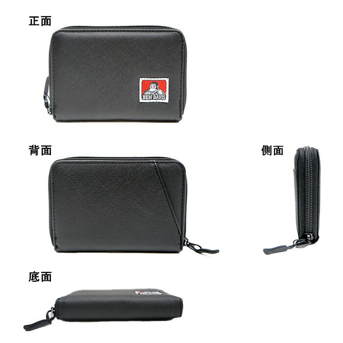 BEN DAVIS ベンデイビス 折り財布 bdw9313 財布 レディース メンズ 大容量 小銭入れ ウォレット 人気 可愛い シンプル 実用的 プレゼント ブラック 使いやすい ギフト プレゼント 記念日 お祝い 学生 通学 ブランド ストリート