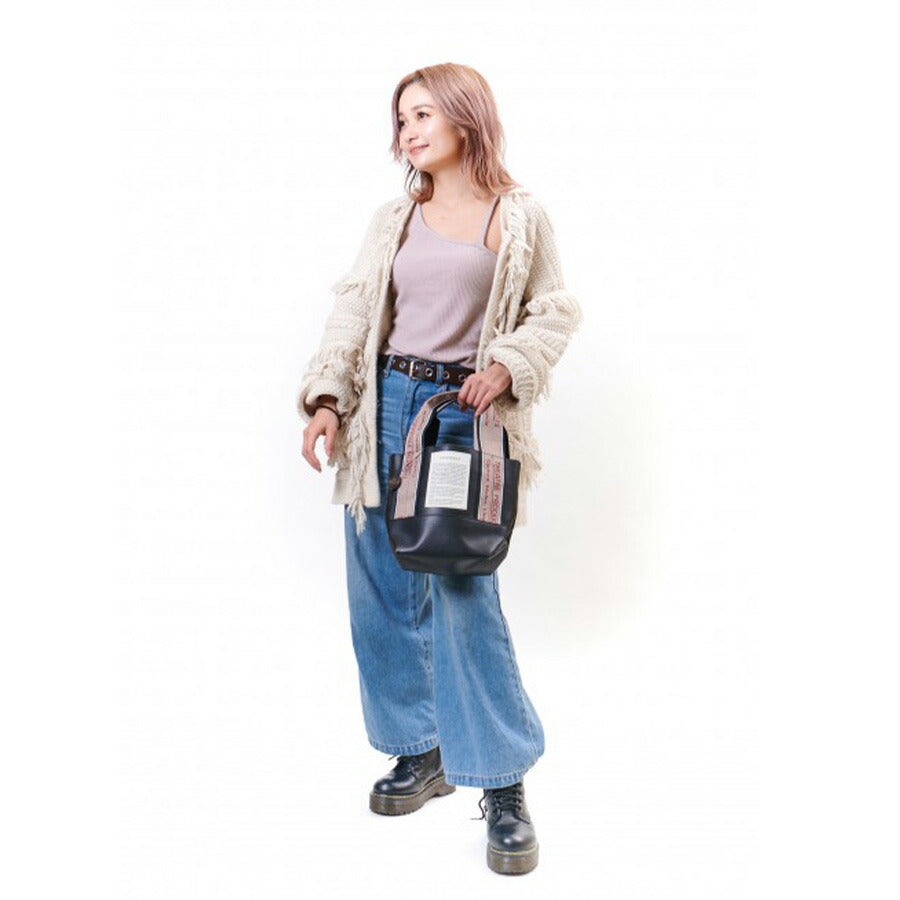 【正規取扱店】THEATRE PRODUCTS シアタープロダクツ MISSISSIPPI Sサイズ 合皮 ジャガードテープ バッグ トートバッグ カバン 鞄 レディース 人気 オシャレ インスタ 表参道 BL191198 正規品 送料無料