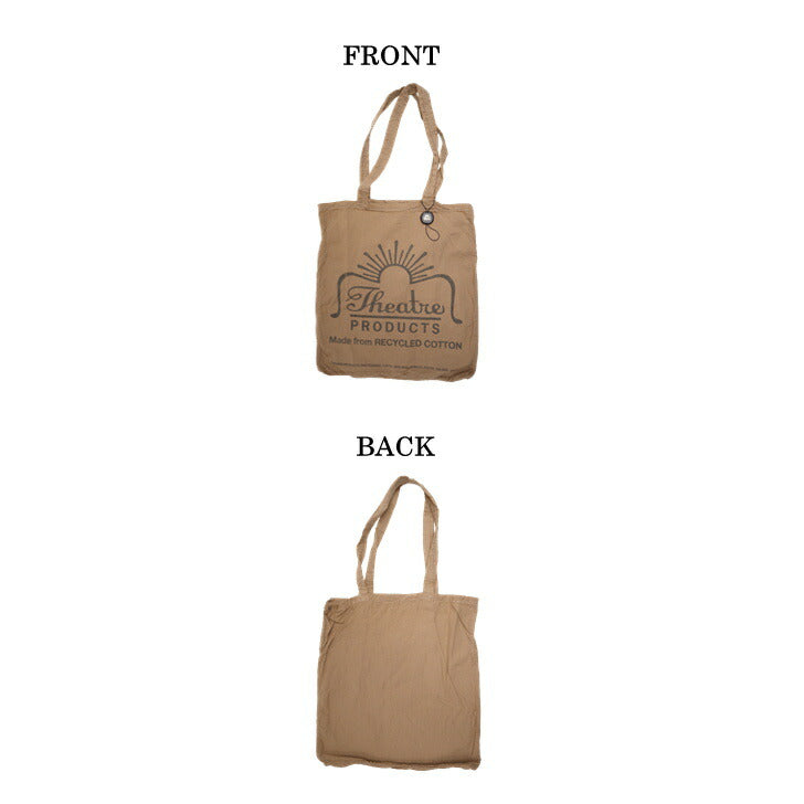 【正規取扱店】【レターパック配送/時間指定不可】THEATRE PRODUCTS シアタープロダクツ RECYCLE COTTON GARMENT DYE TOTE リサイクルコットンガーメントダイロゴトート BL210365 カバン ギフト 人気 オシャレ 表参道 オーガニック 正規品 ポイント10倍