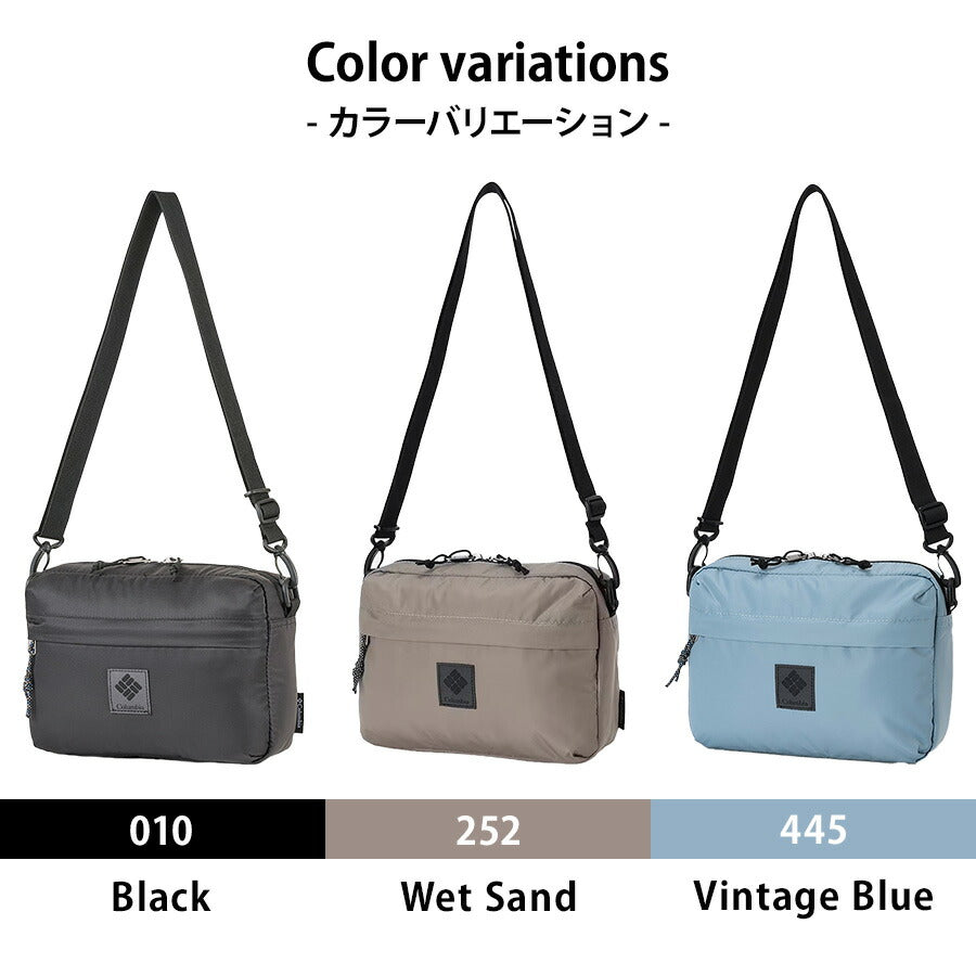 Columbia pu8731 Great Smoky Garden Shoulder 斜め掛け 鞄 カバン かばん バッグ 撥水 普段使い 使いやすい シンプル ユニセックス プレゼント ギフト ブラック