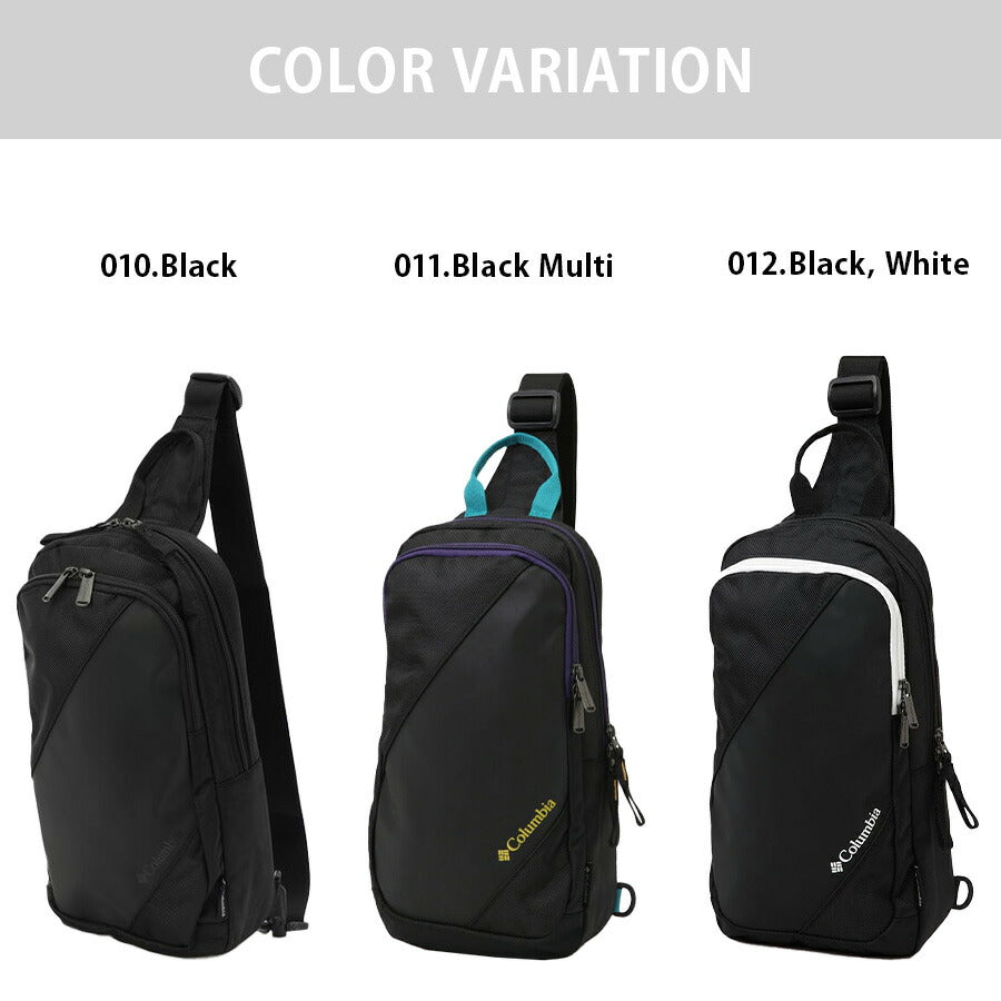 【Columbia】 pu8750 Bremner Slope ボディバッグ 斜め掛け 撥水 かばん カバン 鞄 バッグ 使いやすい 普段使い ユニセックス プレゼント ギフト ブラック