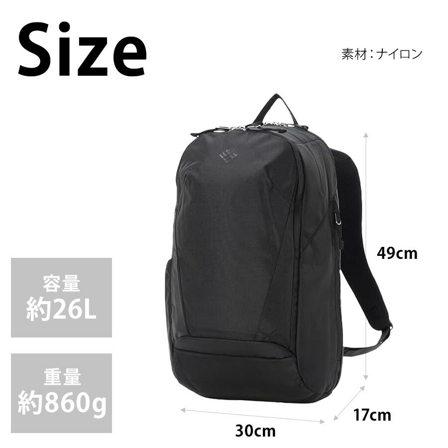 【Columbia】 リュック 大容量 pu8925 パナシーアクロスオーバー 26L リュックサック バックパック かばん 撥水 通勤 通学 ユニセックス プレゼント ブラック