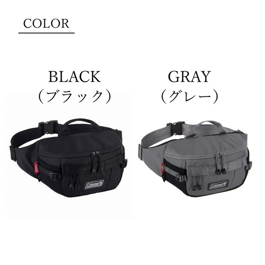 【レターパック発送/時間指定不可】Coleman コールマン AITHRIA WAIST BAG エスリアウエストバッグ ウエストポーチ ボディバッグ 2WAY 鞄 撥水 メンズ レディース アウトドア 旅行 通勤 バッグ 通学 学生 おしゃれ 人気