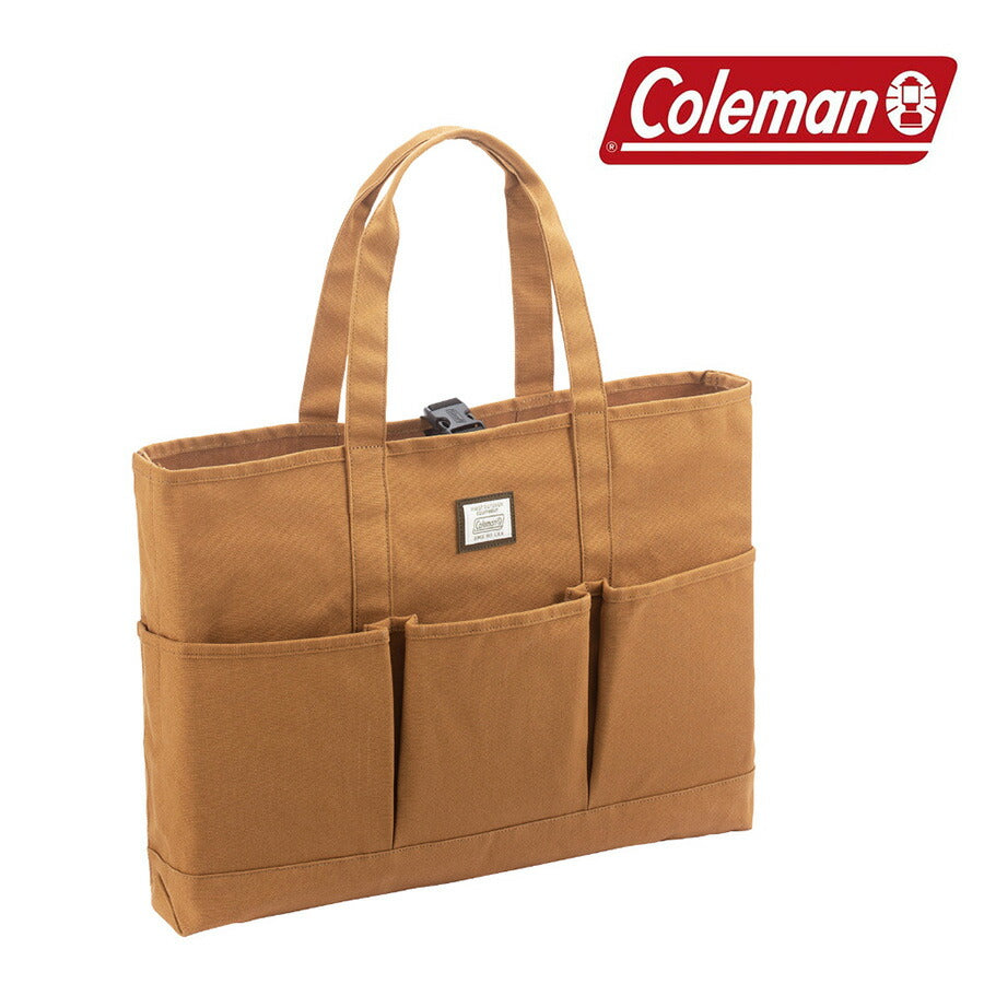 【Coleman】 gb002 GEAR BAG ギアトートM かばん バッグ シンプル 大容量 おしゃれ 普段使い 便利 アウトドア ユニセックス プレゼント ギフト コヨーテ