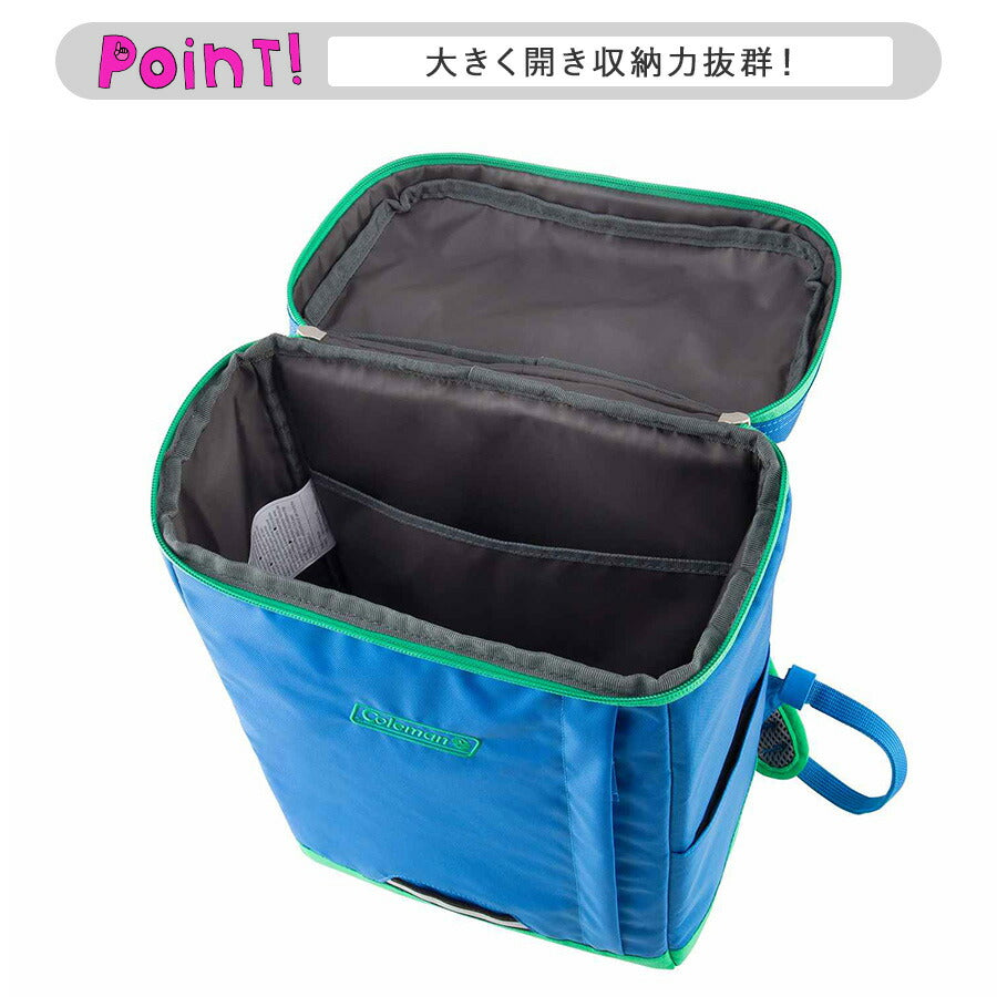 【Coleman】 kids005 ジャックインパック かばん バッグ リュック キッズ ジュニア シンプル コールマン 登園 通学 ユニセックス プレゼント ギフト ブルー