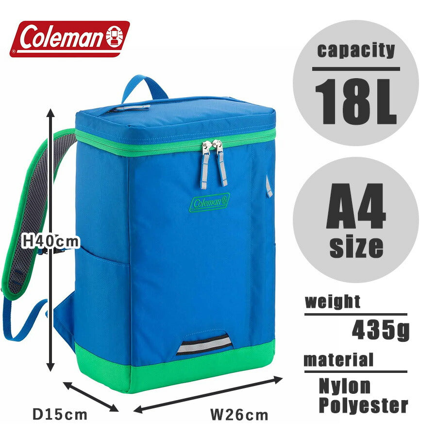 【Coleman】 kids005 ジャックインパック かばん バッグ リュック キッズ ジュニア シンプル コールマン 登園 通学 ユニセックス プレゼント ギフト ブルー