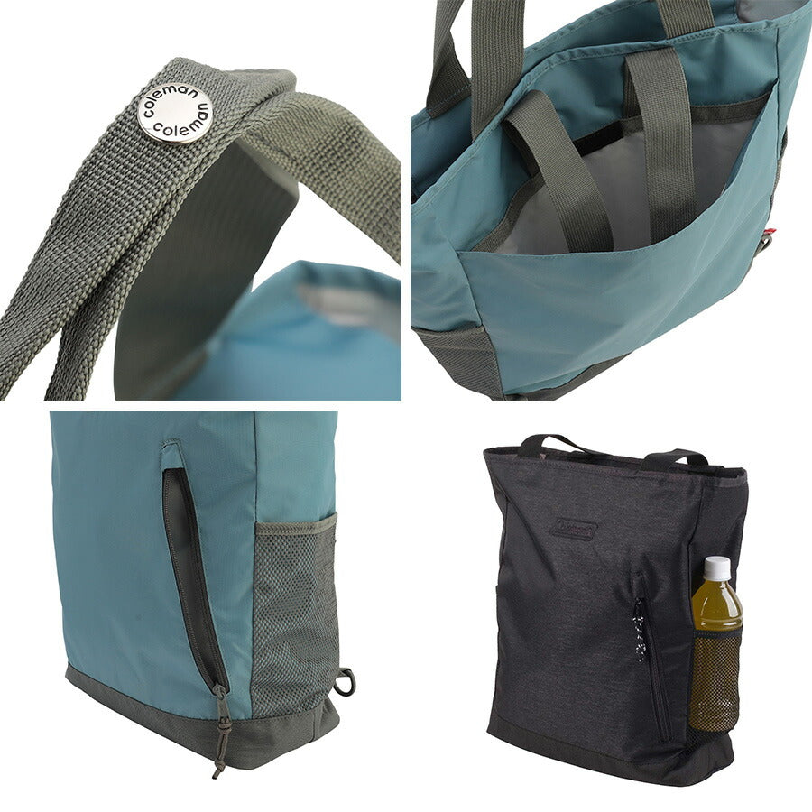 Coleman コールマン 2WAY BACKPACK TOTE バッグパックトート トートバッグ リュック メンズ レディース 男女兼用 撥水 アウトドア 旅行 バッグ 通学 学生 マザーズ 軽量 おしゃれ 人気 送料無料 デイリー使い 肩掛け バックパックタイプ 手がフリー