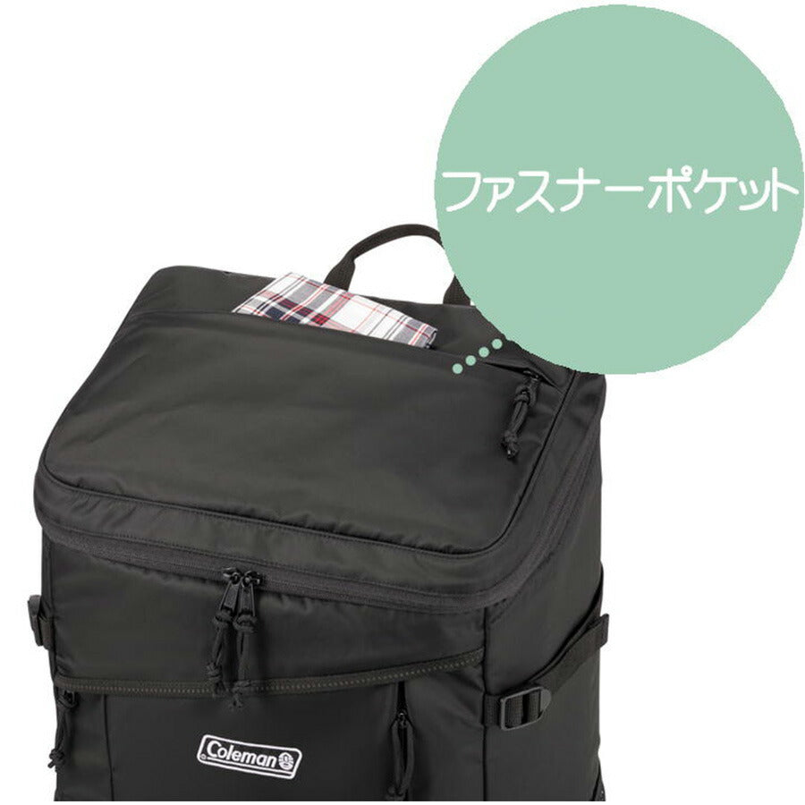 Coleman コールマン WALKERSQUARE ウォーカースクエア バックパック デイバック リュックサック リュック メンズ レディース スクール アウトドア 旅行 通勤 バッグ 通学 大容量 部活 学生 おしゃれ 人気 送料無料 新作 30L ポリエステル