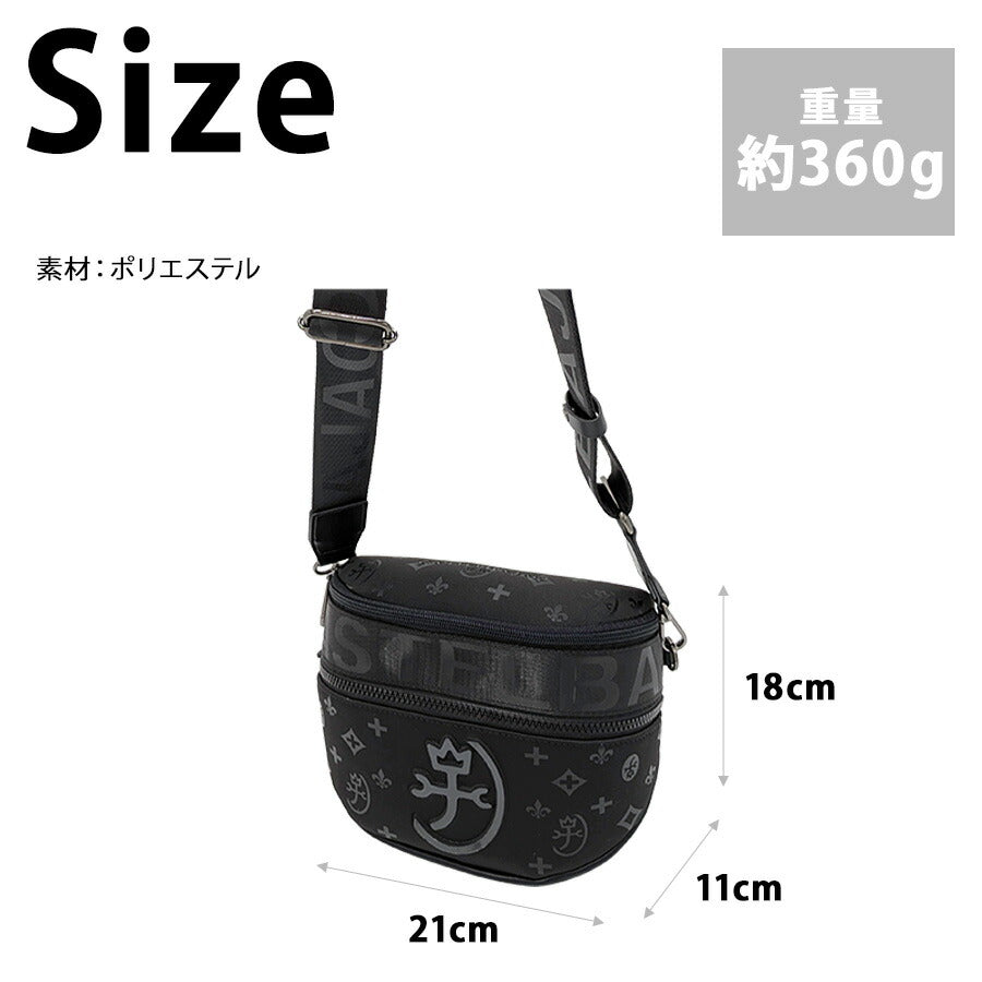 CASTELBAJAC 060951 ウェット ボディバッグ 斜め掛け 斜め掛けバッグ かばん コンパクト 小さめ 普段使い ユニセックス メンズ プレゼント ギフト ブラック