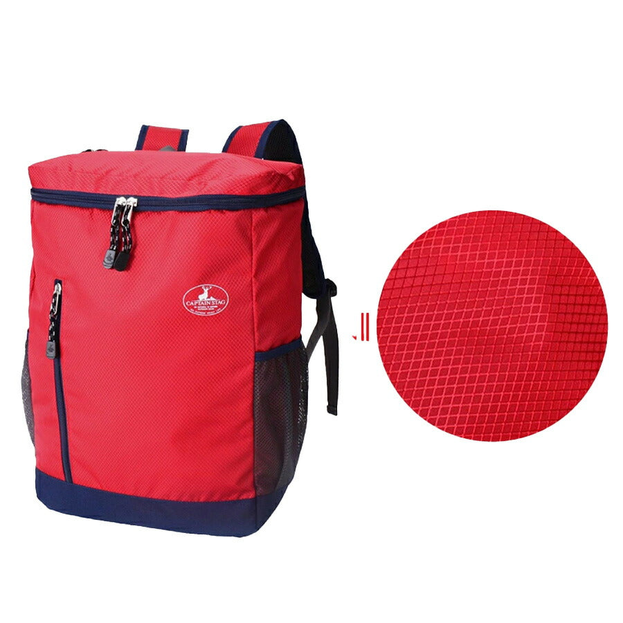【CAPTAIN STAG】 1318 スクエアリュック 26L かばん バッグ バックパック シンプル おしゃれ かっこいい 便利 使いやすい メンズ プレゼント ギフト ブラック
