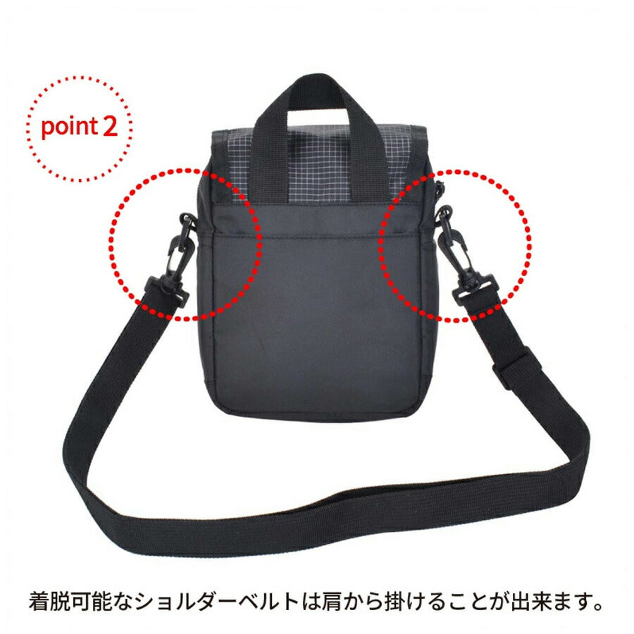 【CAPTAIN STAG】 1320 ミニショルダー かばん バッグ 斜め掛け シンプル おしゃれ かっこいい 便利 使いやすい メンズ プレゼント ギフト ブラック