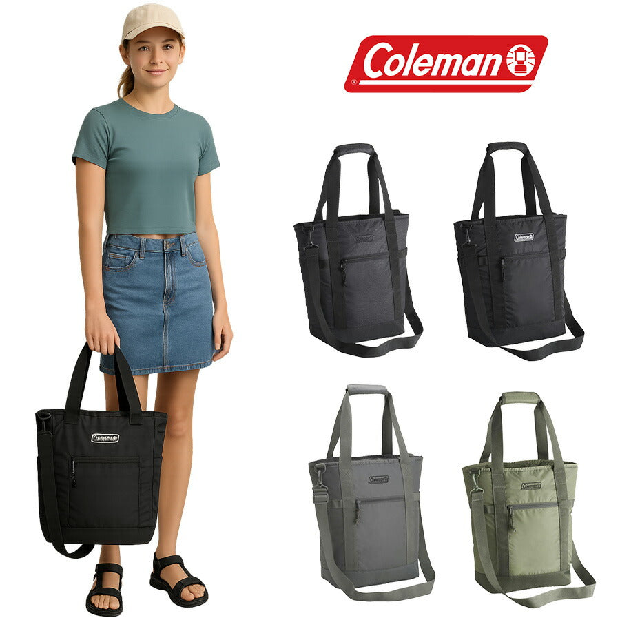 Coleman コールマン 2wayウォーカーデイリートート トートバッグ ショルダーバッグ 縦型 メンズ レディース 男性 女性 シンプル カジュアル アウトドア 軽量 通勤 通学 学生 社会人 旅行 部活 習い事 おしゃれ 人気 送料無料 バッグ 鞄