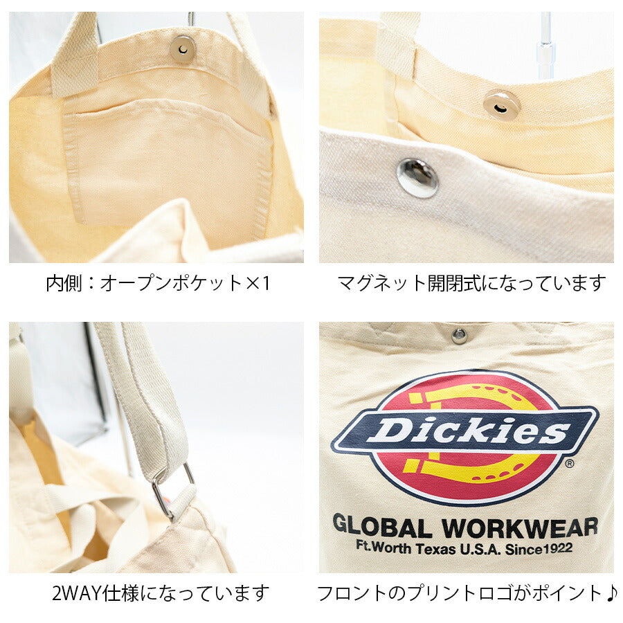 【Dickies】 16826400 ロゴキャンバス2WAYショルダー 鞄 かばん カバン バッグ ディッキーズ 通勤 通学 使いやすい 便利 プレゼント 贈り物 ギフト