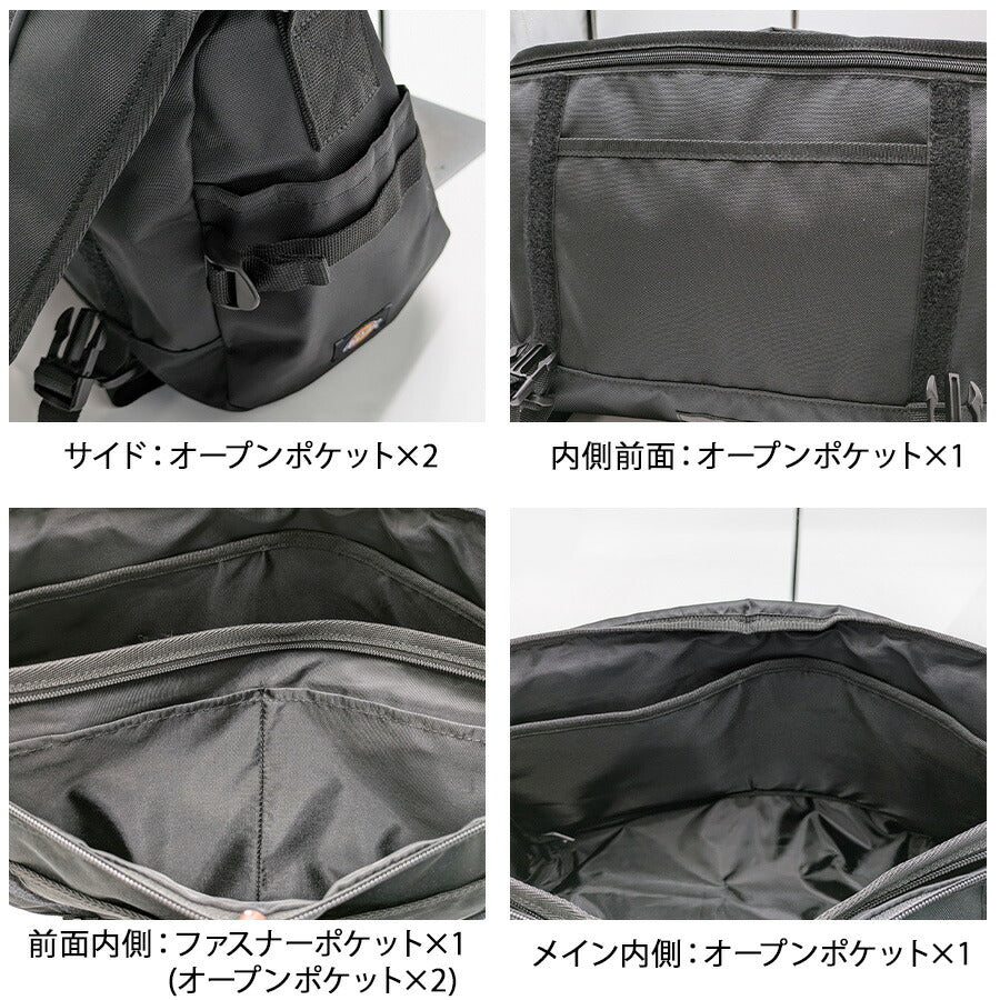 【Dickies】 80676400 DK CITYWAORK MESSENGER BAG かばん バッグ ショルダーバッグ 斜め掛け おしゃれ 普段使い 便利 ユニセックス プレゼント ギフト ブラック