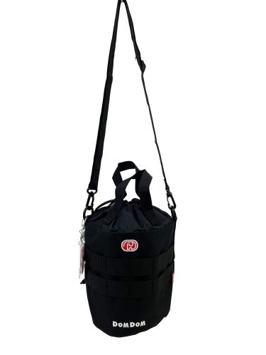 【レターパック配送/時間指定不可】DOMDOM ドムドム DM003 2WAY ショルダーバッグ 斜め掛け 肩掛け バスケット型 ハンドバッグ 普段使い アウトドア 旅行 おしゃれ 可愛い どむぞう ドムドムバーガー ノベルティ キーホルダー 正規品
