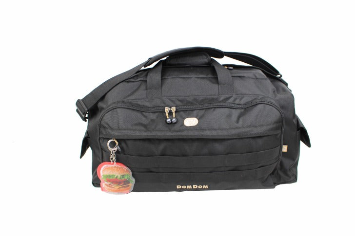 DOMDOM ドムドム DM011 ボストンバック 大容量 50L 撥水 600Dポリエステル A4 普段使い アウトドア 旅行 通勤 通学 学生 おしゃれ 可愛い どむぞうくん ドムドムバーガー ノベルティ チャーム アクリルチャーム 正規品