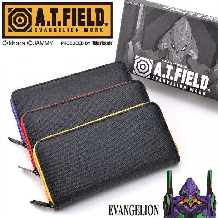 DEVICE 【新世紀エヴァンゲリオンコラボ】DEVICE×A.T.FIELD ターポリン 長財布 エヴァ コラボ 長財布 財布 ウォレット ラウンド ファスナー ナイロン dpn90055