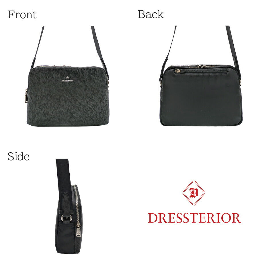 【DRESSTERIOR】 865112 ヨコ型ショルダーバッグ 鞄 かばん カバン バッグ ドレステリア 普段使い 使いやすい 便利 プレゼント 贈り物 ギフト 日本製