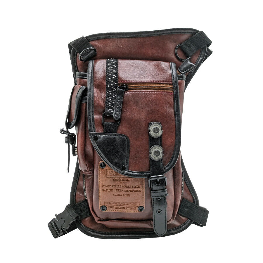 【DEVICE】 hgs10048 strong レッグポーチ レッグバッグ バイクバック ウエストバッグ 斜め掛け かっこいい おしゃれ ミリタリー デバイス ギフト ブラック