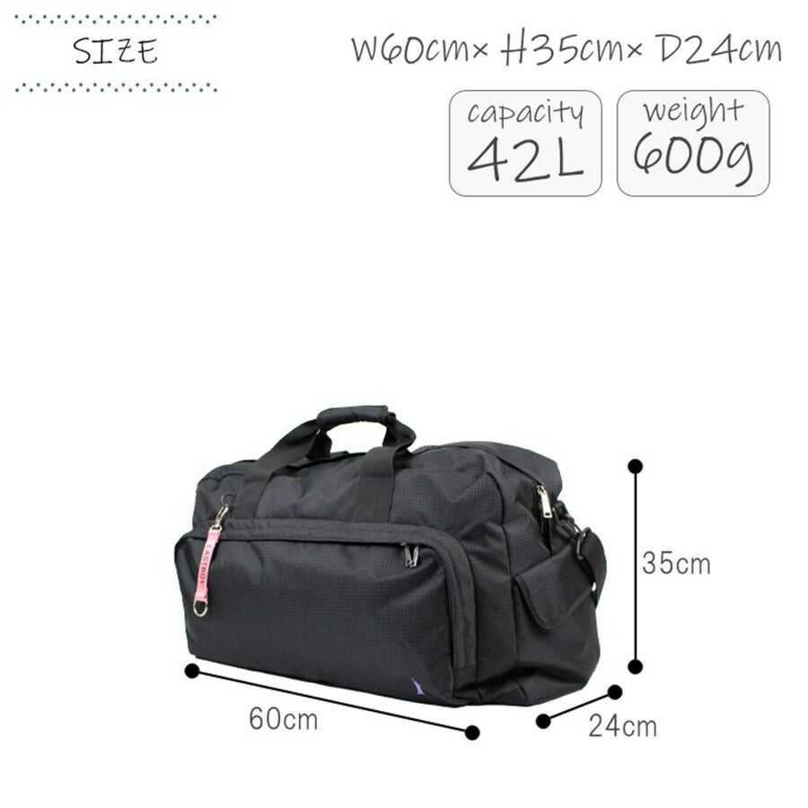 【正規取扱店】EASTBOY イーストボーイ ボストンバッグ ボストン ショルダー付き EBA52 42L 2泊 3泊 ジュニア ボーイズ ガールズ スポーツ オールシーズン 全4色 ブラック ホワイト ピンク パープル ネイビー 撥水 ポリエステル 送料無料 ギフト おしゃれ 人気