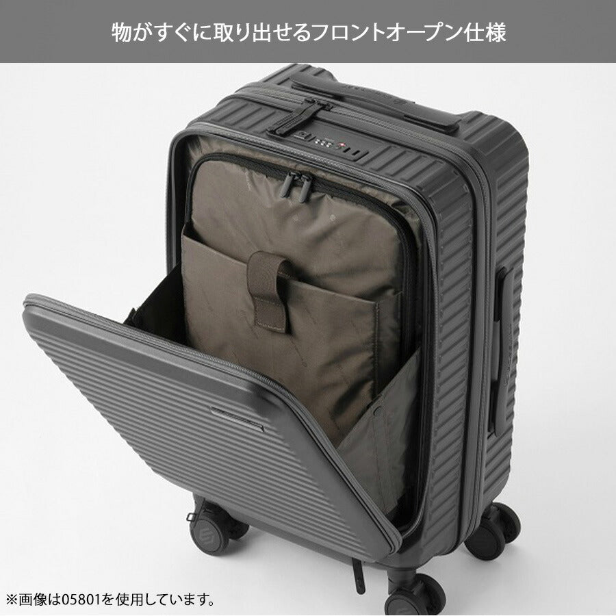 【EDGELINK】05802 CRUZBOX スーツケース 52L 2-3泊 キャリーケース 大容量 旅行 出張 シンプル 使いやすい ユニセックス プレゼント ギフト ブラック