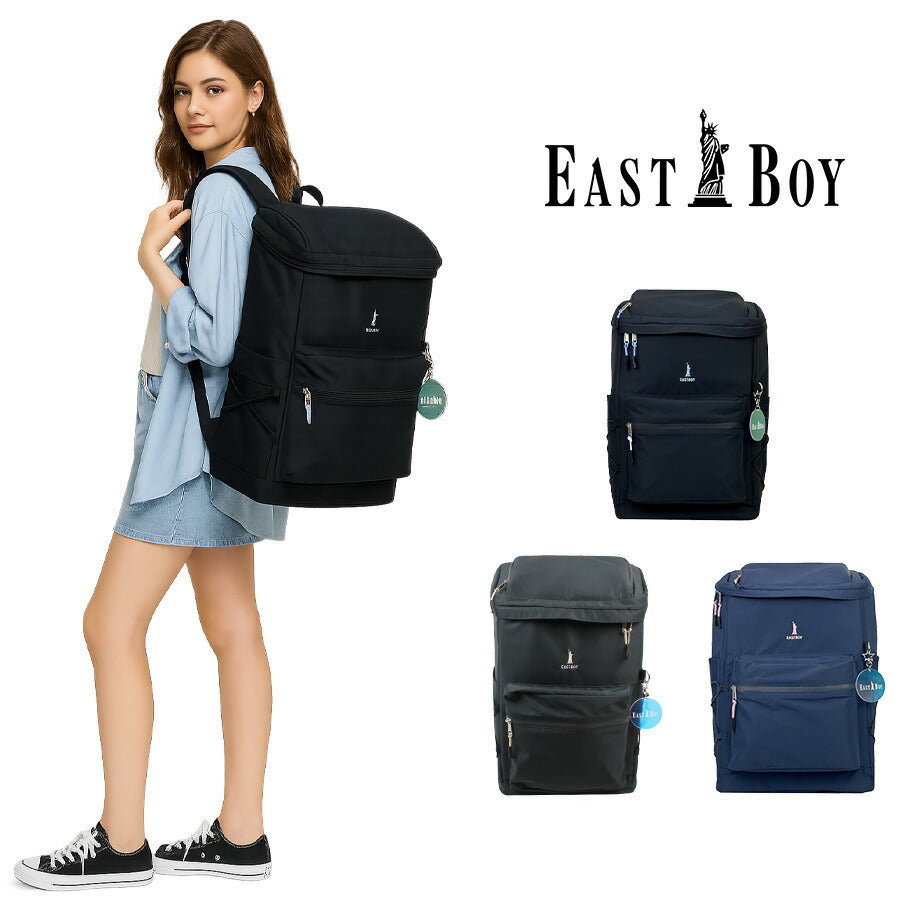 【EASTBOY】 リュック 大容量 eba90 キャンドル 32L リュックサック かばん バッグ 鞄 軽量 撥水 通学 学生 かわいい レディース ギフト プレゼント ブラック