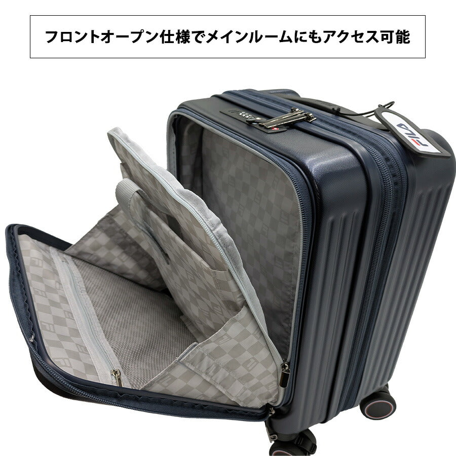 【FILA】 260-1600 キャリーケース 16インチ 出張 旅行 機内持ち込み可能 シンプル かっこい おしゃれ 便利 使いやすい ユニセックス プレゼント ブラック