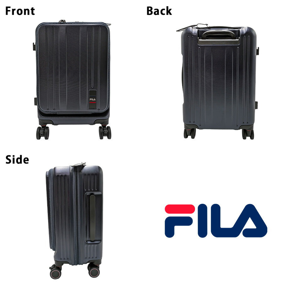 【FILA】 260-1601 キャリーケース 19インチ 出張 旅行 拡張機能搭載 シンプル かっこい おしゃれ 便利 使いやすい ユニセックス プレゼント ブラック