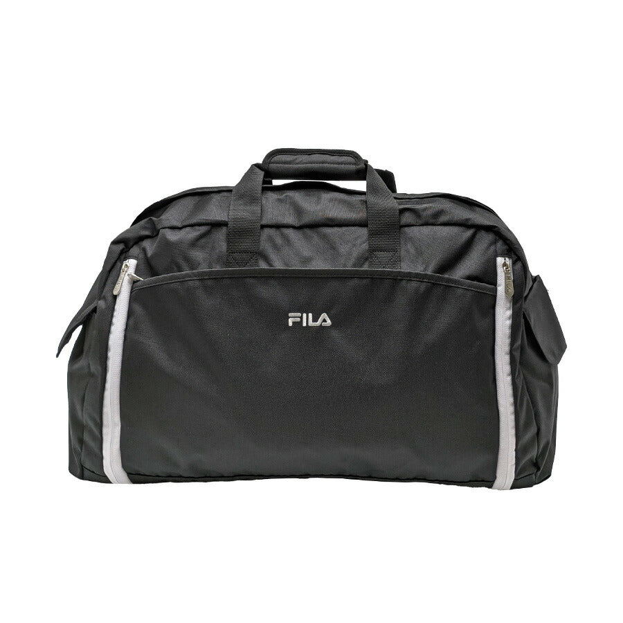 【FILA】7837 セグレート 折りたたみボストンバッグ 52-60L ユニセックス かばん 鞄 カバン バッグ フィラ ホワイト パープルグラデーション オールブラック 使いやすい 修学旅行 林間学校 旅行 部活 大容量