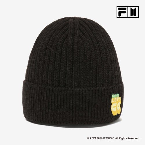 【数量限定ノベルティ対象商品】BTSxFILALet'sBeDYNAMITEBeanie フィラ ダイナマイト ビーニー ニット帽 帽子 ARMY ノベルティ 限定 人気 おしゃれ 送料無料 韓国 トレンド 正規販売店