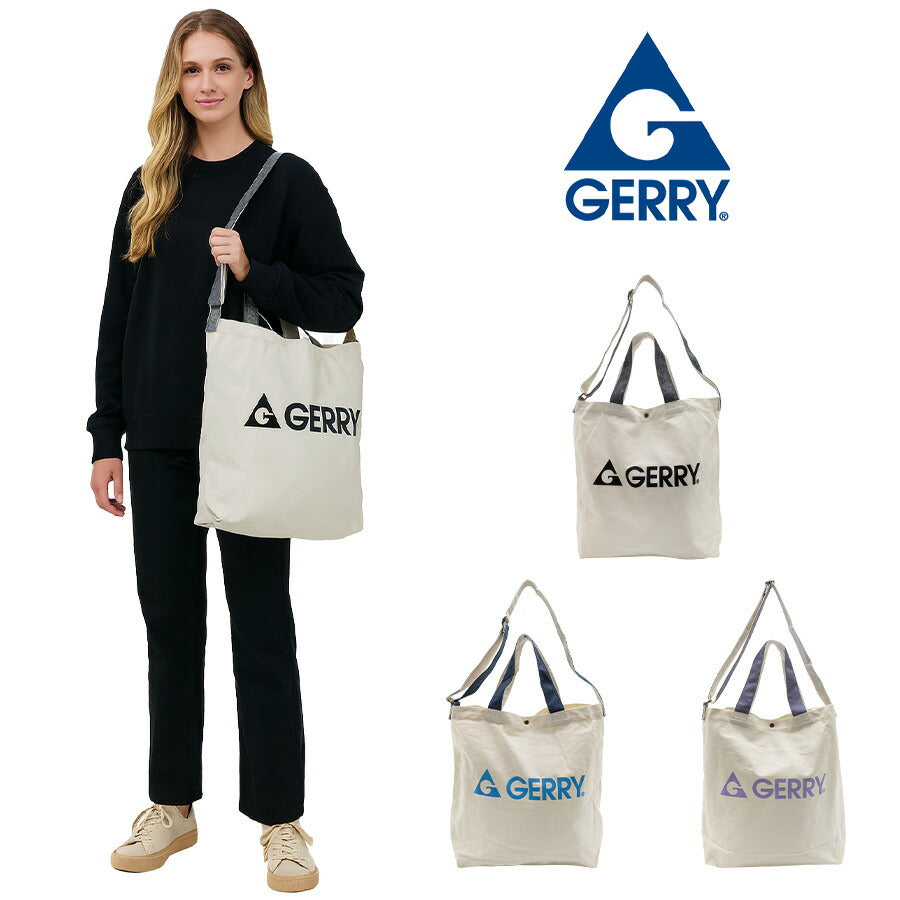 【GERRY】 gry107 キャンバスショルダー かばん カバン バッグ 斜め掛け シンプル おしゃれ お出かけ 便利 使いやすい ユニセックス プレゼント ブラック