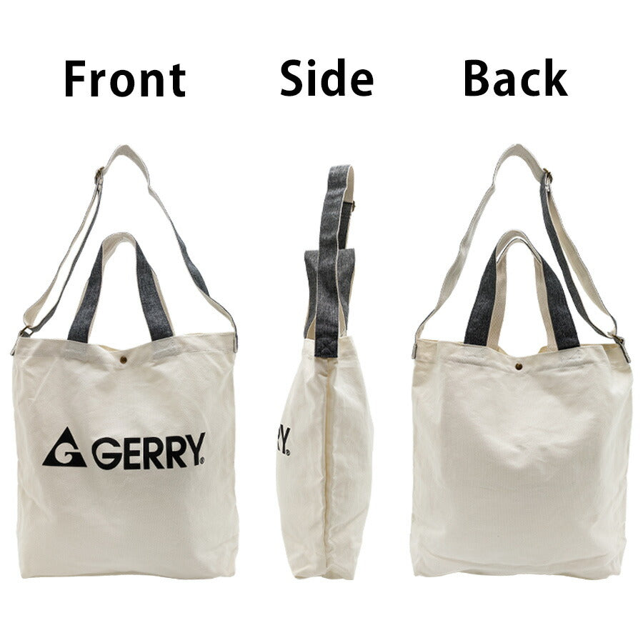 【GERRY】 gry107 キャンバスショルダー かばん カバン バッグ 斜め掛け シンプル おしゃれ お出かけ 便利 使いやすい ユニセックス プレゼント ブラック