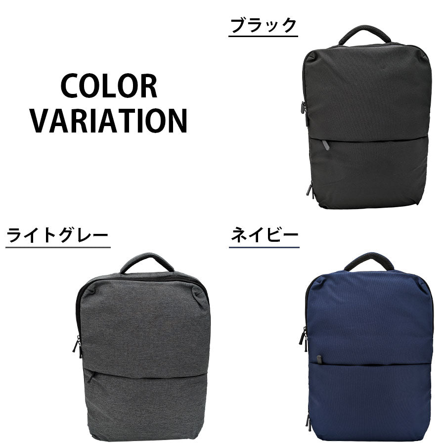 【GLEVIO】 fs24 薄型リュック バックパック かばん カバン 鞄 バッグ ビジネス 通勤 普段使い 使いやすい シンプル ユニセックス ギフト プレゼント ブラック