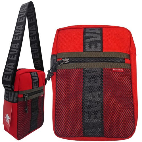【レターパック配送/日時指定不可】RADIO EVA×FIRE FIRST(ラディオエヴァ&ファイヤーファート) EVFF-21ミニショルダーバッグ スクエアショルダー エヴァコラボ エヴァンゲリオン メッシュ シンプル おでかけ 旅行 ギフト《北海道、沖縄,、離島、代引き不可》