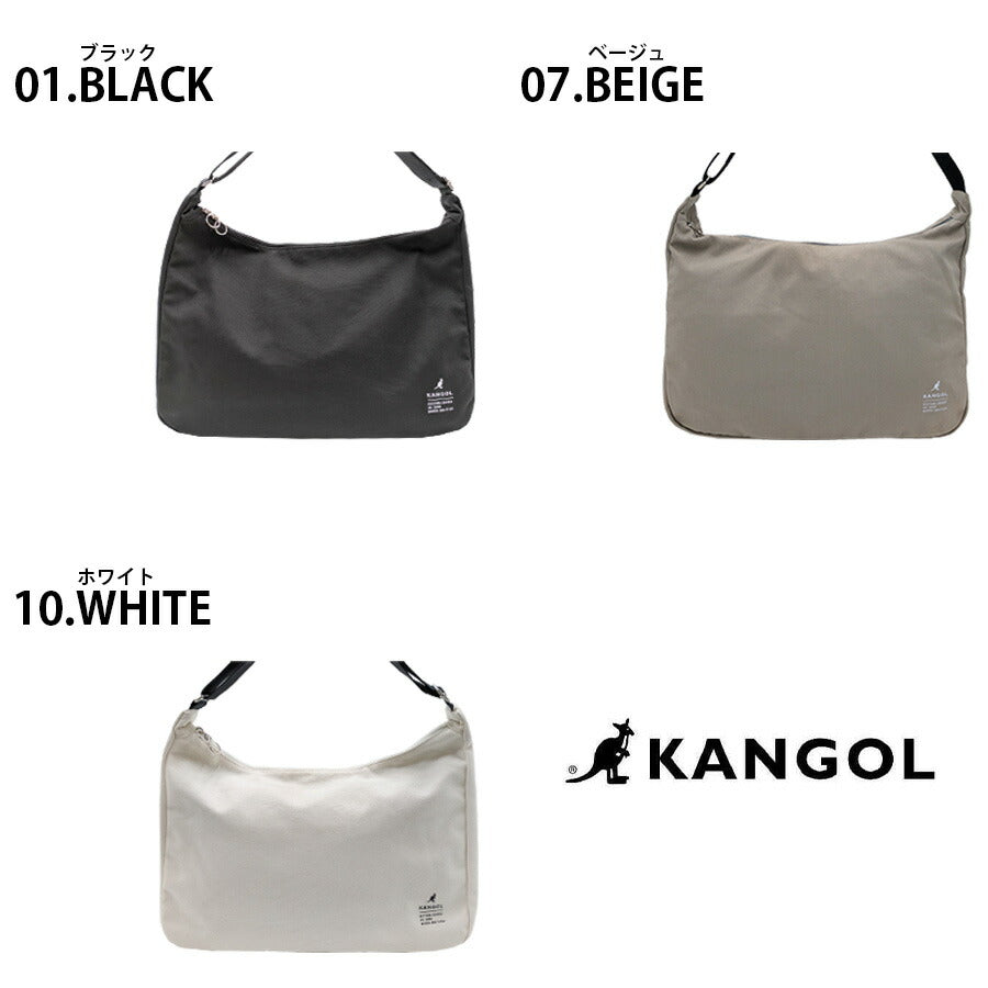 【KANGOL】 250-02131 ショルダーバッグM 斜め掛け 肩掛け かばん バッグ カジュアルバッグ シンプル おしゃれ ユニセックス ギフト プレゼント ブラック