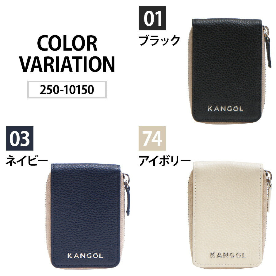 【KANGOL】250-10150 コインケース 財布 小銭入れ さいふ サイフ コインケース ウォレット コンパクト カジュアル シンプル カンゴール ブラック ネイビー アイボリー 使いやすい かわいい おしゃれ ユニセックス