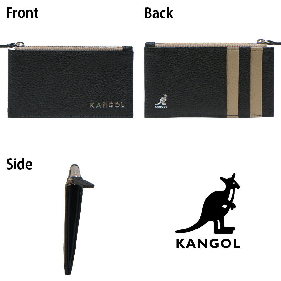 【KANGOL】250-10151 フラグメントケース 財布 カードケース 小銭入れ さいふ サイフ コインケース ウォレット コンパクト カジュアル シンプル カンゴール ブラック ネイビー アイボリー 使いやすい かわいい おしゃれ ユニセックス