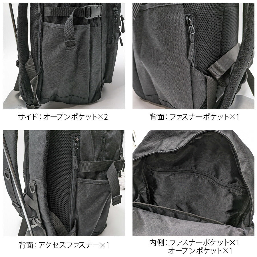 【KANGOL】 リュック 大容量 250-1580 バックパック 大容量 通学 おしゃれ リュックサック カジュアル 中学生 高校生 スクールバッグ ユニセックス プレゼント ブラック