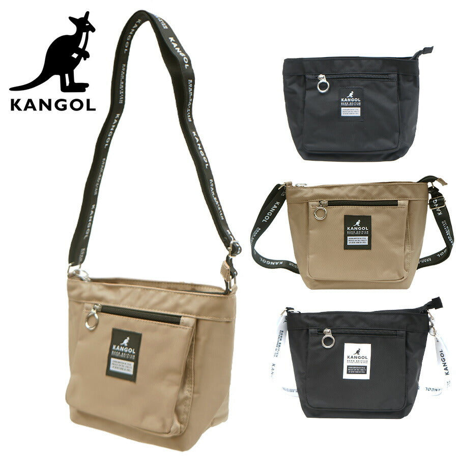 【KANGOL】250-3060 ショルダー 斜め掛け かばん バッグ カンゴール ブラック ベージュ ブラック/ホワイト レディース メンズ ユニセックス おしゃれ 可愛い かわいい 使いやすい 普段使い サブバッグ