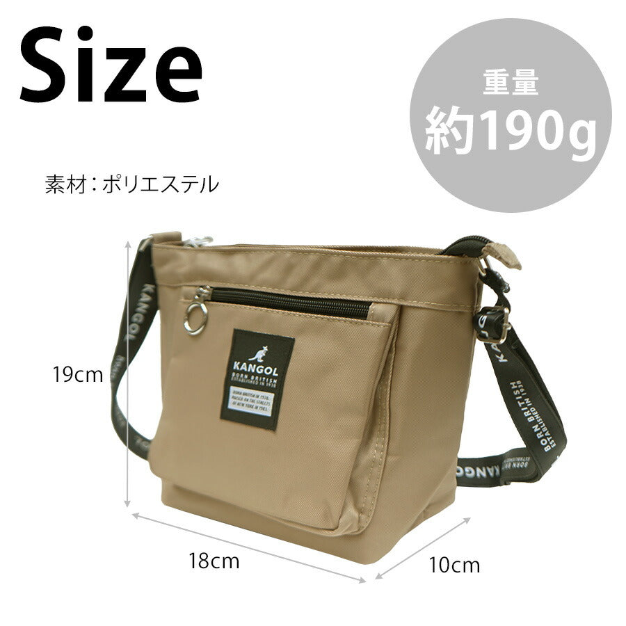 【KANGOL】250-3060 ショルダー 斜め掛け かばん バッグ カンゴール ブラック ベージュ ブラック/ホワイト レディース メンズ ユニセックス おしゃれ 可愛い かわいい 使いやすい 普段使い サブバッグ