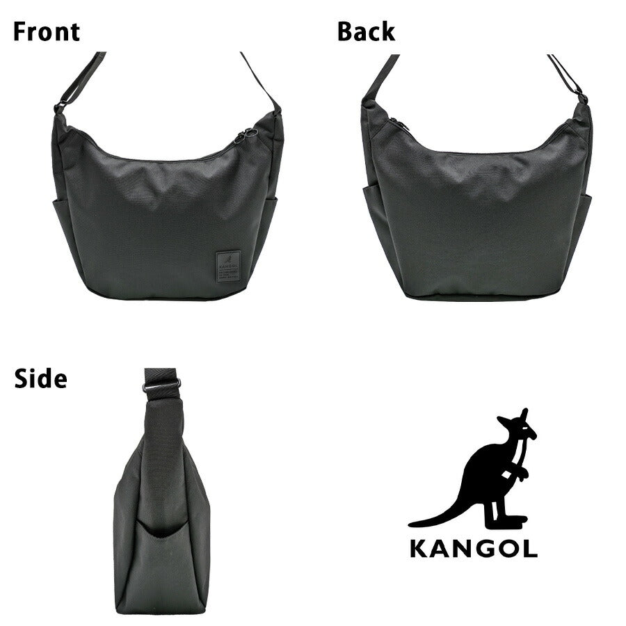 【KANGOL】 250-4010 ショルダーバッグ かばん バッグ 斜め掛け おしゃれ シンプル 使いやすい 普段使い 便利 ユニセックス カンゴール プレゼント ブラック
