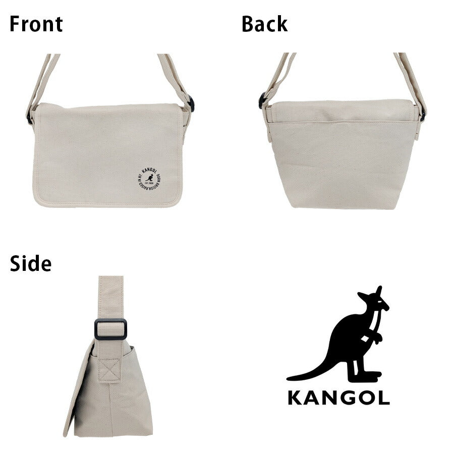 【レターパック配送/時間指定不可】【KANGOL】250-4030 フラップショルダーS 斜め掛け 鞄 かばん 使いやすい 軽量 ユニセックス ギフト プレゼント ブラック