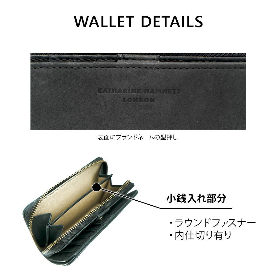 【SNSで話題のレザーケアクリームプレゼント中!】【KATHARINE HAMNETT】490-50601 二つ折り財布 SCRUB ウォレット 財布 さいふ サイフ 折り財布 普段使い キャサリンハムネット かっこいい おしゃれ お出かけ メンズ 天然皮革 collonil コロニル