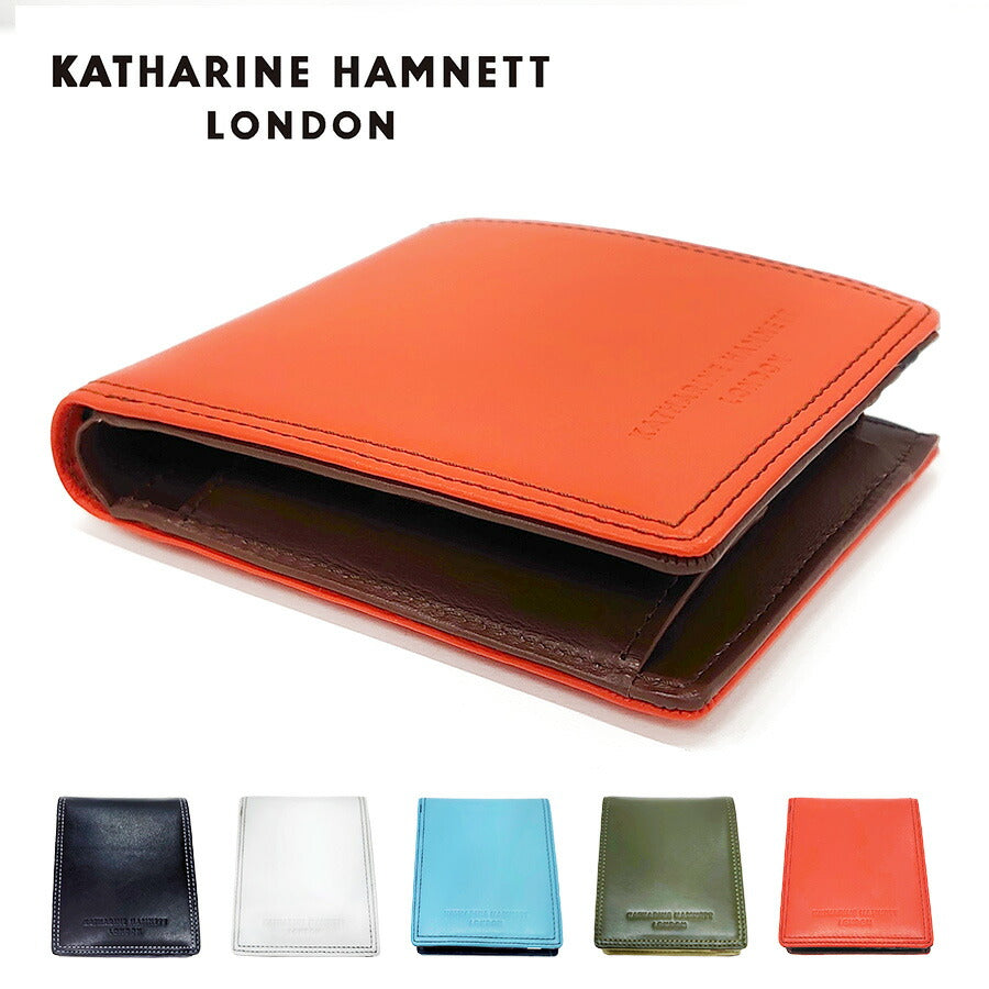 【SNSで話題のレザーケアクリームプレゼント中!】【KATHARINE HAMNETT】490-50900 VITAシリーズ 二つ折り財布 さいふ サイフ 財布 ウォレット シンプル キャサリンハムネット おしゃれ お出かけ 普段使い 日常 大人 ユニセックス collonil コロニル