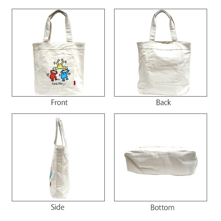 【レターパック配送/時間指定不可】Keith Haring キースへリング コットンキャンバス トートバッグ アイコンバッグ キャンバス地 15500 15501 15502 15503 15504 ブランド おしゃれ シンプル かわいい お揃い ファッション プレゼント スクール サブ塾 お出かけ 買い物