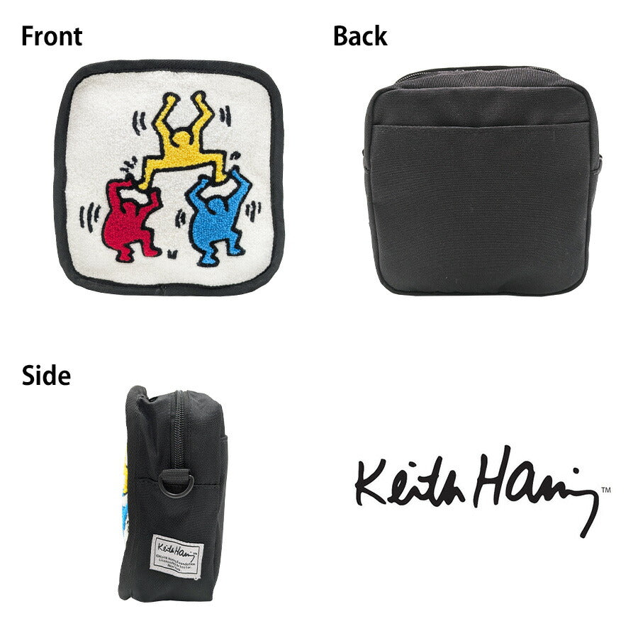 【KeithHaring】 15560 スクエアショルダー 鞄 かばん カバン バッグ 斜め掛け キースへリング 普段使い 使いやすい プレゼント 贈り物 ギフト